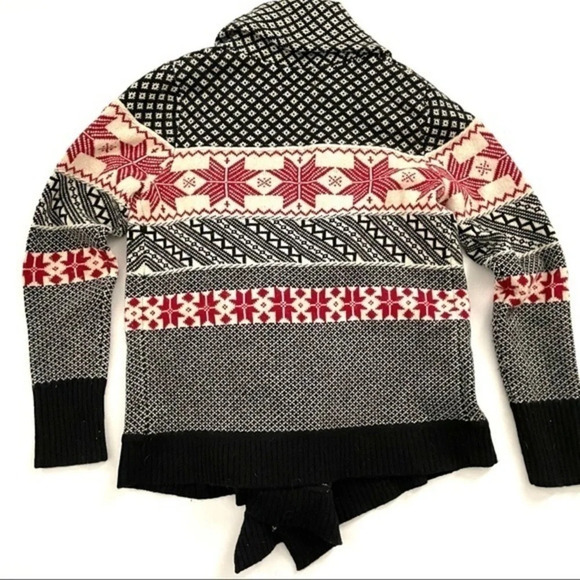 Telluride Clothing Lambswool Cardigan Holiday Snow Flakes - Picture 2 of 6